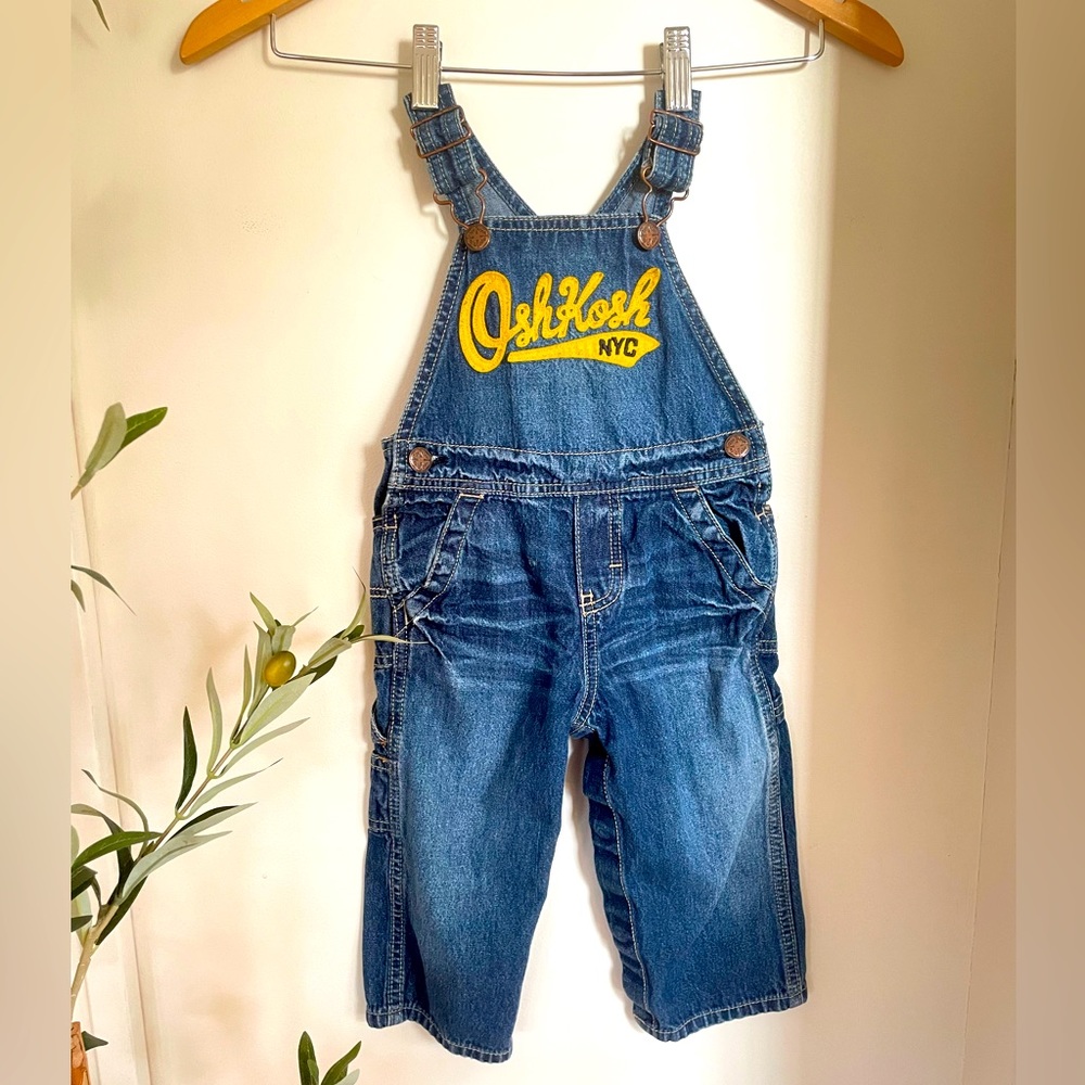 VTG RARE OSHKOSH NYC Snap Leg 18m Overalls